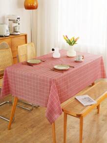 1入組peva加厚印花節日用桌布 - 粉色 - 查看 1