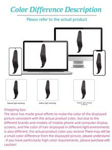Cola De Caballo Para Mujer, Longitud Del Cabello De Fibra Química, 24 Pulgadas, Marrón, Natural, Vertical, Europeo, Americano, Africano, Tendencia, Accesorios Para Peluca - Negro - Ver 10