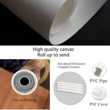 1PC 1PC  Blue Yellow Flowers Wall Art Home Decor Canvas Painting Kitchen Prints Pictures For Home Living Dining Room Modern Artwork Decorations Unframed - Purple - View 4