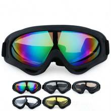 1pc X400 Goggles Ski Goggles Riding Glasses,Outdoor Sand Mirror Motorcycle Sports Glasses,Tactical Protective Dustproof Glasses,Suitable For A Wide Range Of Applications - Multicolor - View 1