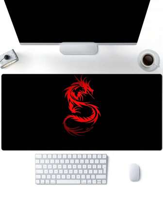 1 件装龙纹防滑游戏鼠标垫，4 种尺寸可选，返校季办公桌配件，办公用品，办公桌配件，鼠标垫，桌面鼠标垫