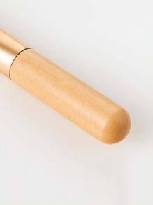 2pcs Facial Mask Brush & Flat Brush Cleansing Tool Face Mask Applicator Mixing Brush Foundation Blending Concealer Brush Beauty Makeup Tool - Beige - View 5