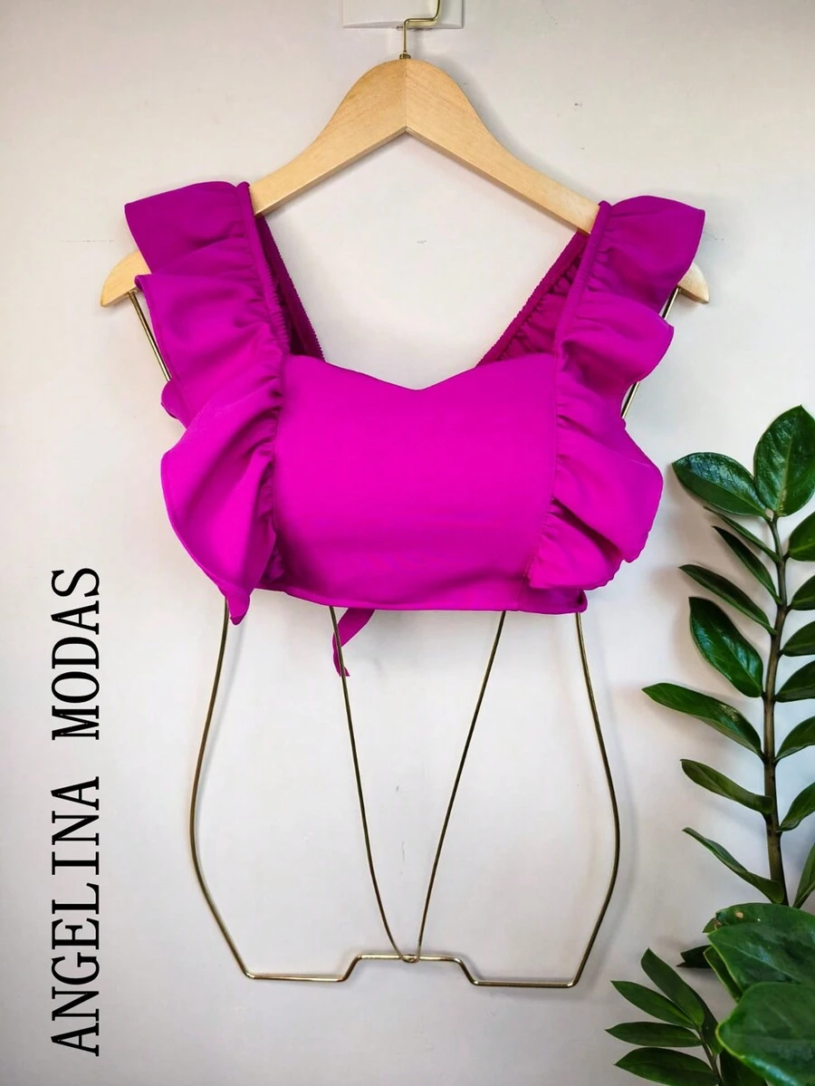 Women Tops - 紫色 - 查看 1