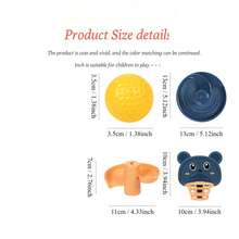 教育性兒童卡通軌道籃球滾動式球塔堆疊玩具,促進早期發展,親子互動樂趣,3-5-7層,生日禮物（隨機顏色和款式） - 彩色 - 查看 2