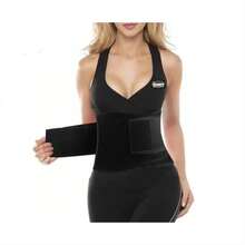 Faja Tres Velcros Chaleco Compresión Mujer Talle Alto Triple - Negro - Ver 2