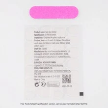 藉由10入組手工獨家設計的長型黑色和粉色法式壓克力/假指甲,帶有3d蝴蝶結裝飾,輕鬆穿戴,打造極具個性的造型 - 粉色 - 查看 8