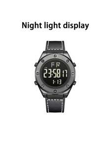 SBA0 Reloj De Pulsera Electrónico Multifuncional Con Estilo - Negro - Ver 1