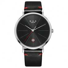 M.B.K 原創時尚簡約男士機械手錶 - 金色 - 查看 3