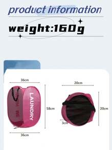 中號可折疊洗衣籃,時尚設計,網布玩具和髒衣服收納組織,適用於嬰兒和兒童 - 薄荷藍 - 查看 5