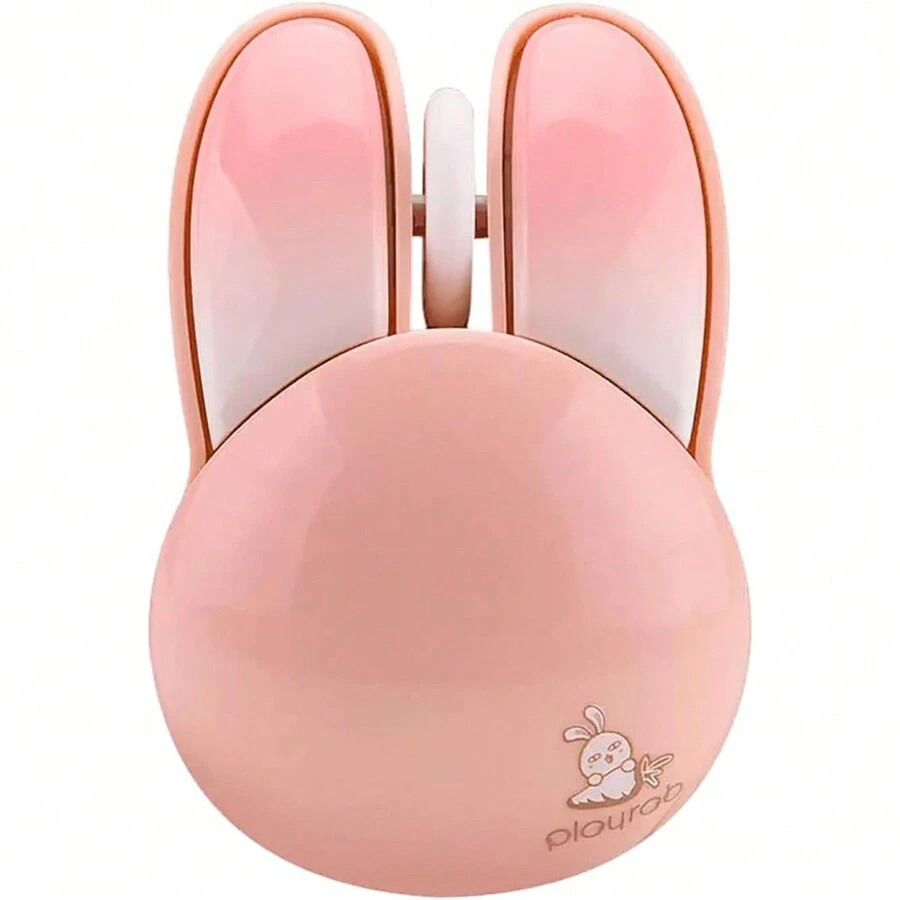 JOMAA Cartoon Wireless Mouse 2.4G USB Computer Mouse Cute Rabbit Candy Color Wireless Mouse For Ofiice Home Gift Girls(Pink) - Pink - View 1