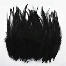 Lot De 50 Plumes De Faisan Noires Diy Bijoux Décoration Plume Pour Aiguilles Et Accessoires D'artisanat Attrape-rêves Plumes De Décoration