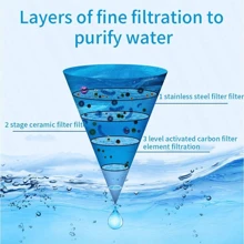 Home Kitchen Faucet Filter Tap Water Purifier Water Filter Water Purifier - White - View 6