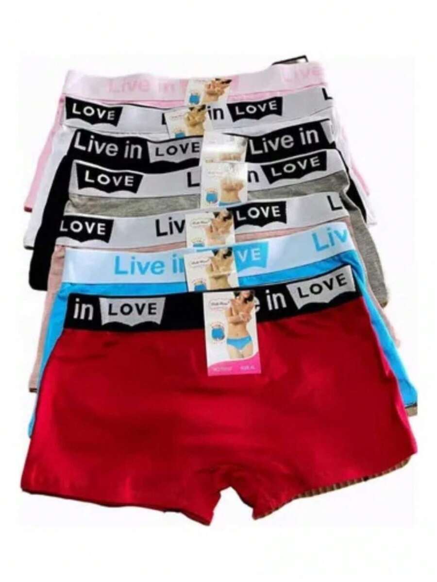 Boxer de Algodon para Mujer 6pz - Multicolor - Ver 1