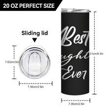 1入組20盎司不銹鋼雙層隔熱杯,印有字母的best系列,是女兒的生日禮物,家庭成員情感杯,新年禮物 - 女兒1 - 查看 2