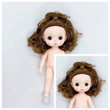 Cuerpo De Muñeca Ob11 De 16cm/6 Pulgadascon 13 Articulaciones, Ojos 3d, Juguete Personalizado De Bricolaje Para Vestir Para Niñas (el Color De Los Zapatos Es Aleatorio) - Camel - Ver 3