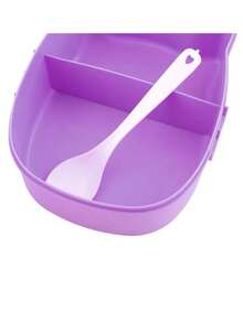 1 Piece Owl Lunch Box, Cartoon Plastic Portable Animal Shape Lunch Box For School - Blue - View 7