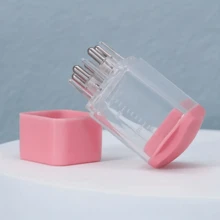 1只頭皮應用梳：使用精油護髮治療促進頭髮健康生長！迷你便攜式生髮精華液液體分配器梳,醫用頭皮應用梳 - 粉色 - 查看 6