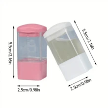 1只頭皮應用梳：使用精油護髮治療促進頭髮健康生長！迷你便攜式生髮精華液液體分配器梳,醫用頭皮應用梳 - 粉色 - 查看 9
