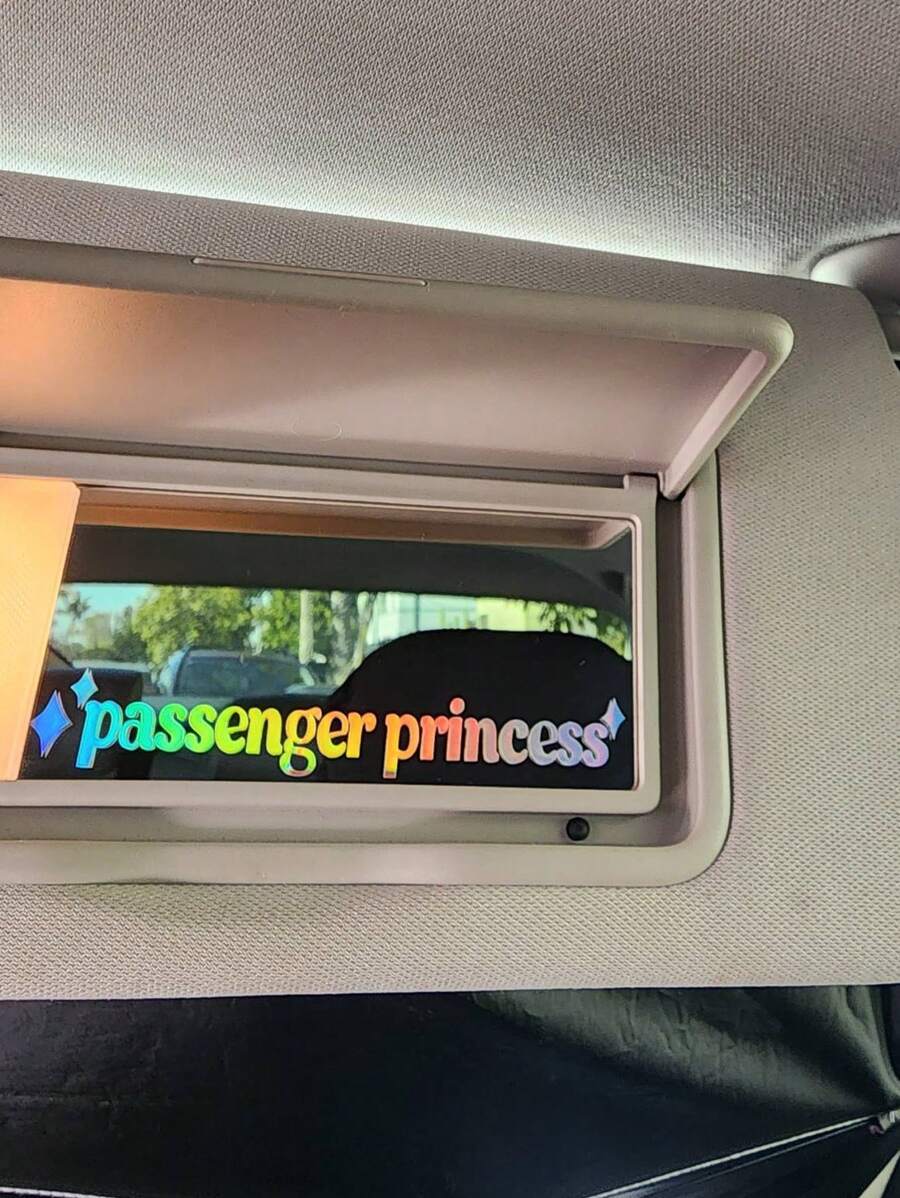 1pc Letter Graphic Car Interior Sticker