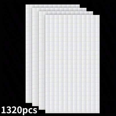 1320 件泡圓點方塊 3d 流行泡方塊雙黏泡支架適合萬聖節聖誕節剪貼簿 Diy 手工藝品辦公用品