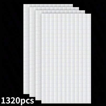 1320 件泡圓點方塊 3d 流行泡方塊雙黏泡支架適合萬聖節聖誕節剪貼簿 Diy 手工藝品辦公用品