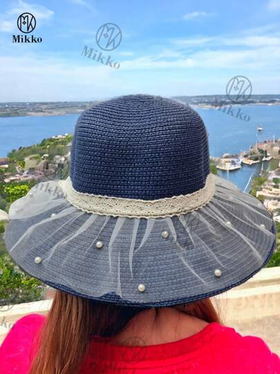 Sombrero De Paja Elegante Para Mujeres