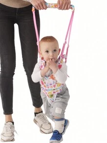 婴儿学步背带 - 手持式儿童学步辅助器 - 幼儿婴儿学步背带辅助带 - 儿童婴儿学步学习帮助支持辅助训练工具 - 适合 7-24 岁 - 粉紅色海洋 - 查看 5