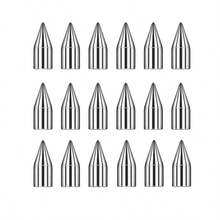 100入組不鏽鋼5mm尖頭DIY珠寶製作耳環配件 - 銀色 - 查看 1