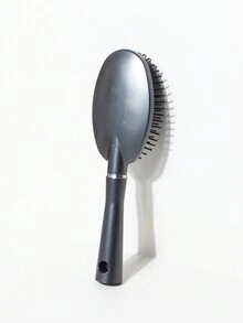 1pc Easy To Clean Oval Air Cushion Brush, Medium Size, Scalp Massaging With Airbag, Suitable For All Hair Types/Styles, Convenient For Bathroom, Dressing Table And As A Gift For Friends - Grey - View 2