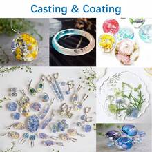 最新500g透明硬uv樹脂,最快固化,零變黃卓越透明度,適用於模具製作、珠寶製作、掛墜、耳環、手鍊、手工藝品diy - 500g - 查看 4