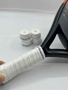 CAMEWIN Dawnsr 5入組白色防汗防滑和減震鏟板網球拍,海灘網球拍和羽毛球拍的專用,白色 - 白色 - 查看 6