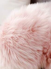 1pc- Soft And Cozy Pink Heart Pillowcase For Living Room, Sofa, And Bedroom - Perfect For Adding A Touch Of Romance And Comfort To Your Home Decor - Pink - View 4