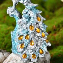 2入組簡約風格花園主題孔雀裝飾套裝,適合客廳電視柜和酒柜桌面裝飾 - 彩色 - 查看 5