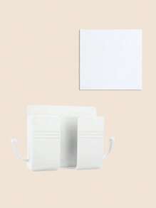 1入組素色掛壁式手機支架 - 白色 - 查看 4