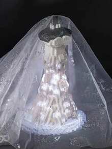 1 Box Small Building Blocks Dress Shape Assembling Toy Figurine, Wedding & Valentine's Day Gift - Multicolor - View 6