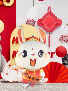 1個新年兔子造型吉祥氣球,農曆新年裝飾 - 兔年大吉氣球 - 查看 5