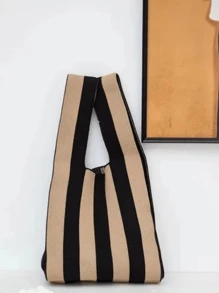 夏季時尚彩塊圖案可愛女士手提包 - 彩色 - 查看 7