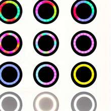 1 Pack 43.31 Acinch Con Luz De Relleno En Vivo Rgb De Doble Cara De 10 Pulgadas - Soporte RGB de 10 pulgadas + 1,1 m - Ver 7