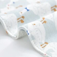 3pcs/Pack Baby Boys' And Girls' Cartoon Patterned Triangle Bibs For Spitting Up - White - View 2
