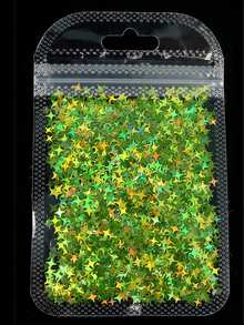 12 Packs/1 Set DIY Laser Four-Pointed Star Nail Art Sequins, DIY Jewelry Accessories, Crystal Glue Filled Sequins - Multicolor - View 15