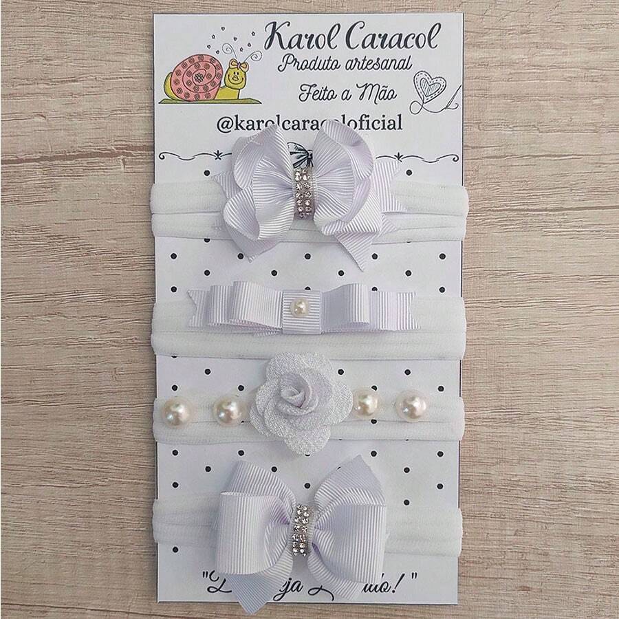 Baby Hair Accessories - White - View 1