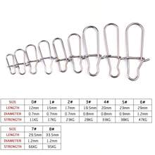 Connecteur De Pêche 100 pièces Clips De Broche Haute Résistance, Broche De Verrouillage De Crochet De Leurre