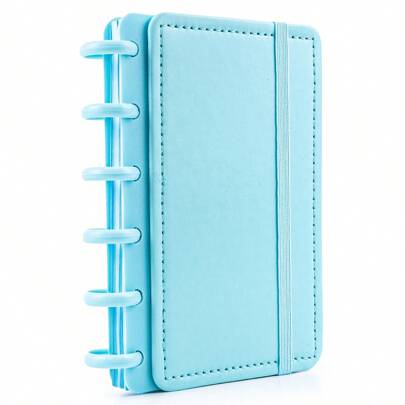 Caderno Inteligente Pequeno A6 Refil Folha Capa Disco Pautado Anotações Planejamento Notas Papelaria Fofa Colors