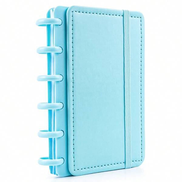 Caderno Inteligente Pequeno A6 Refil Folha Capa Disco Pautado Anotações Planejamento Notas Papelaria Fofa Colors
