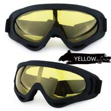 1pc X400 Goggles Ski Goggles Riding Glasses,Outdoor Sand Mirror Motorcycle Sports Glasses,Tactical Protective Dustproof Glasses,Suitable For A Wide Range Of Applications - Multicolor - View 7