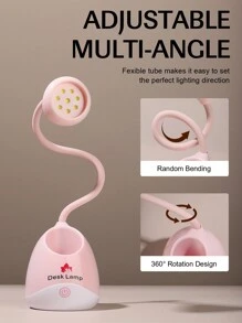 1pc YOKEFELLOW UV LED Rechargeable Wireless Nail Lamp With Touch Switch Function For Dryer Gel Polish Nail Salon Tools - Pink - View 3