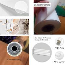 1 tấm áp phích vải bạt, áp phích nghệ thuật vui nhộn, nghệ thuật treo tường vui nhộn nghệ thuật treo tường cho phòng khách, trang trí tường cho phòng ngủ, trang trí nhà cửa trang trí phòng, không có khung - Đen và trắng - Xem 6