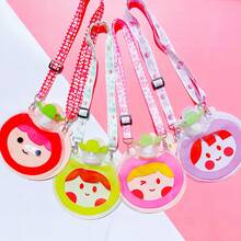 4入組可愛卡通蕃茄女孩印花加水暖水袋,可掛於脖子上,便攜,多功能手套暖器,適用於冬天 - 彩色 - 查看 1