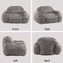 WellMall Plush Bean Bag Chair ,Comfortable Lazy Sofa Bean Bag Chairs With Large Armrests Filled With High-Density Foam And High-Elasticity Cotton, Modern Focus Accent Chair For Living Room, Bedroom