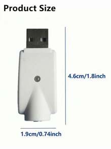 2pcs Ego 510 Thread Charger Universal USB Cable Charger For Ego Evod 510 Ego-T Ego-C Battery USB Charger - White - View 3